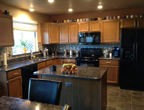 Kitchen Mantle Hardwood Remodel